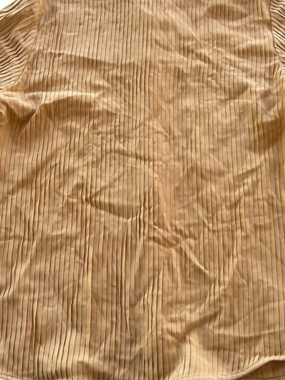 Men's Ribbed Short-Sleeve Shirt in Tan